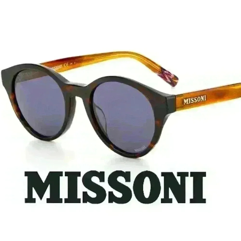 NWT MISSONI 49mm Round Sunglasses w/ Contrast Colors